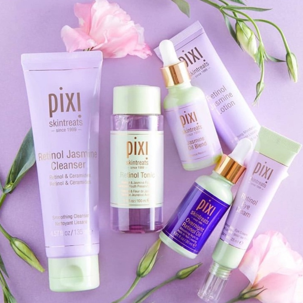 6pc Pixi Beauty Retinol Jasmine PR Package & Bag gift Christmas new - Picture 2 of 3